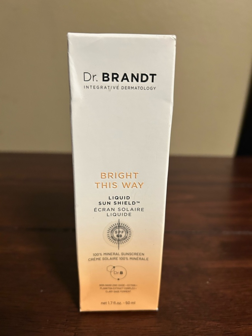 Dr. Brandt Liquid Sun Shield Daily Brightening Mineral Sunscreen SPF50 1.7oz NIB